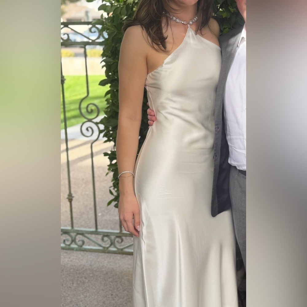 STAUD Cadence Dress Pearl - Size 8